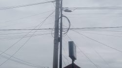 Prusahaan Wfi Diduga Memasang Kabel Di Tiang PLN