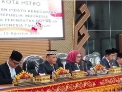 DPRD Kota Metro Gelar Rapat Paripurna, Tegaskan Komitmen Wujudkan Pemerintahan yang Bersih dan Responsif